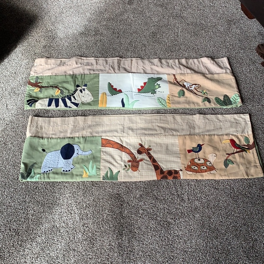 Kidsline Zanzibar Safari Kids Bedding 2 valances